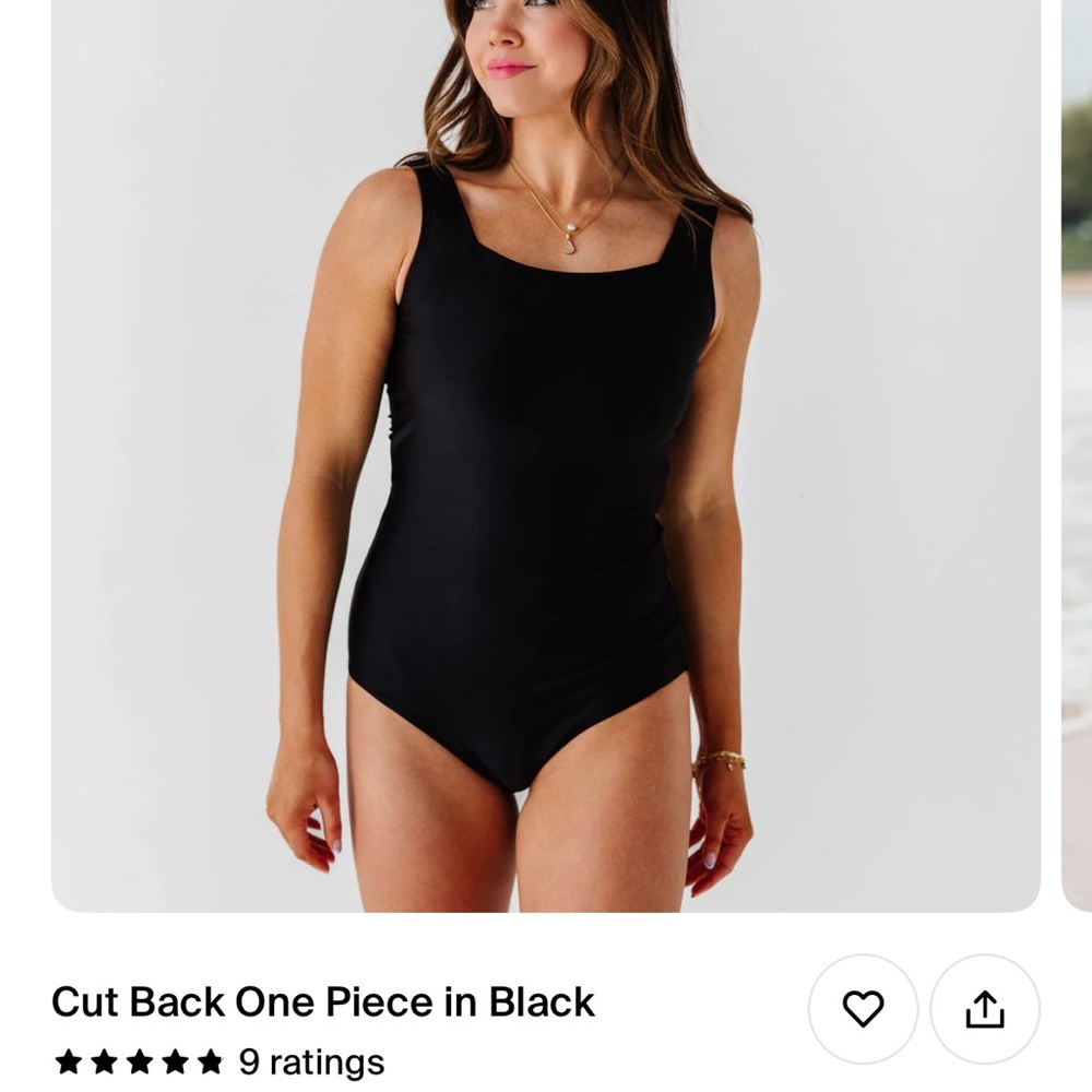 Black One-Piece Swimsuit